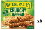 6 x NATURE VALLEY Barritas de cereal avena y miel 210 g. por 9.58€
