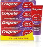 Colgate Max White Purple Reveal Toothpaste 4 Pack Amazon Deal with Voucher