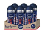 NIVEA MEN Dry Impact Desodorante roll-on pack de 6 por 8,48€