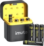 imuto 8 Pilas Recargables AAA 1,5 V 1300mWh + Cargador por 19.85€