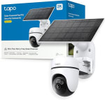 Tapo C610 Kit Cámara Vigilancia WiFi Exterior 360º, Panel Solar, 2K 3MP por 69.99€