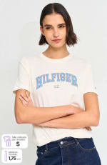 Polera Mujer TOMMY HILFIGER Algodón Manga Corta Estilo Clásico Por $21.990