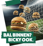 Gratis Bickyburger als de Belgen winnen
