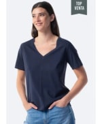 Camiseta de algodón lisa de mujer TEX por 3.99€.