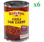 6 Unidades de Chili con carne OLD EL PASO, lata 418 g por 14.32€