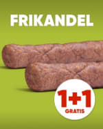 1+1 gratis op alle frikandellen bij Kwalitaria