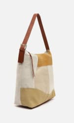 Bolso hobo con estampado patchwork efecto desgastado por 9€