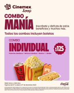 Combo Manía Individual por solo $125 | Cinemex