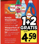 Robijn 1+2 gratis bij Vomar