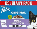 FELIX Original Mixed Selection in Jelly Wet Cat Food 120 x 85g - Discount