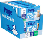 Page® vochtig toiletpapier - Fris en Schoon - 12 x 38 stuks voor €12 bij amazon