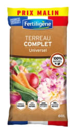 Terreau complet Fertiligene 100 % naturel à 6,95€