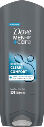 Dove Men+Care Hydrating Clean Comfort Men's 3-in-1 Hair, Face and Body Wash (4 for 3)