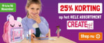 25% korting op alles van Create it! bij Lobbes