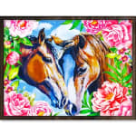 Eagle Diamond Painting Volwassenen - Paarden met Bloemen voor €4 bij Bol
