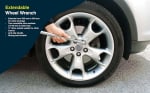 Sakura Car Wheel Brace/Wrench - Extendable Handle (17, 19, 21 & 23mm Fitments)