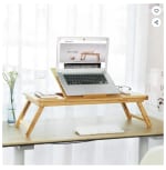 Table de lit pliable en bambou pour ordinateur portable SONGMICS à 29,99€