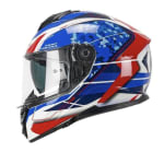 Casco integral fibra cgm kad race azul rojo blanco por 59€