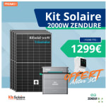 Kit Solaire Zendure 2000W Plug & Play avec Batterie Hyper 2000 à 1299€