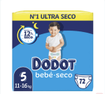 Dodot Bebé-seco Talla 5 72 uds por 22,99€
