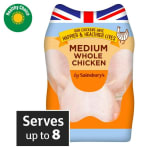 : Sainsbury's 1.6kg British Fresh Medium Whole Chicken (Nectar)