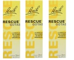 3 x Bach - Rescue Gotas, con ingredientes de origen Natural por 26.97€