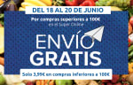Carrefour supermercado envío gratis en pedidos superiores a 100€ del 18 al 20 Junio