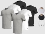 6x Adidas V-Hals of Ronde Hals basic shirt voor 49,95 euro