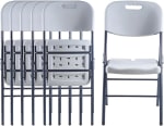 Pack 6 Sillas Plegables Blancas por $1,958 | Oferta Amazon