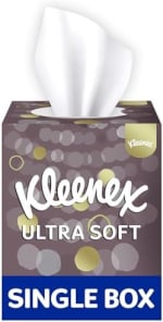 6 x Kleenex Ultra Soft Facial Tissues - Single Cube Tissue Box (£3.36 with max s&s)