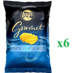 6 Bolsas de 150g de Patata premium ondulada sal LAY'S GOURMET por 9.64€
