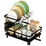 SAMISO Escurreplatos de Acero Inoxidable de 2 Niveles por 11.99€