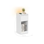 Set of 2 Slim Bedside Tables with Charging Station & LED Light – £47.99 + Free Delive