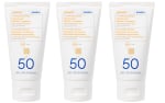 3 Botes de Korres Yoghurt Crema Solar Facial con Color SPF50 50 ml por 2.97€