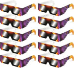 10 Gafas Eclipse Solar Homologadas ISO 12312-2 por 10.99€
