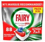 Fairy Platinum Plus 88 capsules Lave-Vaisselle à 14,99€