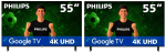 2 Pantallas Google TV Philips 55" por $8,480 | Bodega Aurrera (Banamex MSI)