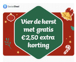 Socialdeal code XMAS voor 2,50 euro korting op alles