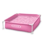 Intex mini frame pool 122x122 cm roze