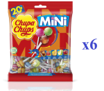 6 x 20uds de CHUPA CHUPS Mini Caramelo con palo de papel de sabores variados a 7.9€