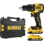 DeWalt DCD709D2T-GB 18V XR Brushless Compact Combi Drill 2 x 2.0Ah - Free C&C