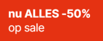50% korting op alles tijdens de sale bij Van Haren