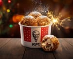 Gratis KFC oliebol te proeven in Utrecht, Hoog Catharijne