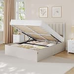 VASAGLE Double Bed Frame - Cappuccino | Grey - King (£123.24), Double (£139.99)
