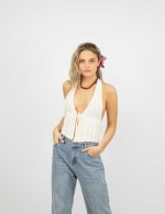 Poleta Crochet Sin Mangas Mujer ICONO Oferta $4.990 Disponible en abc, Chile