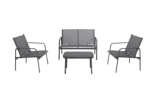 Kallia Conjunto de jardín de metal gris oscuro por 75€