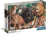 Clementoni - Puzzle Adulto 500 Piezas Collection Wild Cats Compact Box por 5.99€
