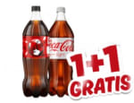 1+1 gratis op alle 1,5 liter flessen Coca-Cola Light en zero bij Plus