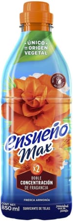 Ensueño Max Suavizante 850ml Vegetal por $19 | Amazon