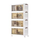 SONGMICS 4 Pack Stackable Storage Boxes with Code for £16.99